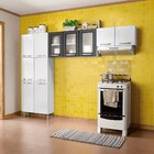 Cozinha Modulada 3 Peças Em Aço Múltipla Branco/preto - Berto