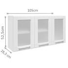 Cozinha Modulada 3 Peças Em Aço Múltipla Branco/preto - Berto