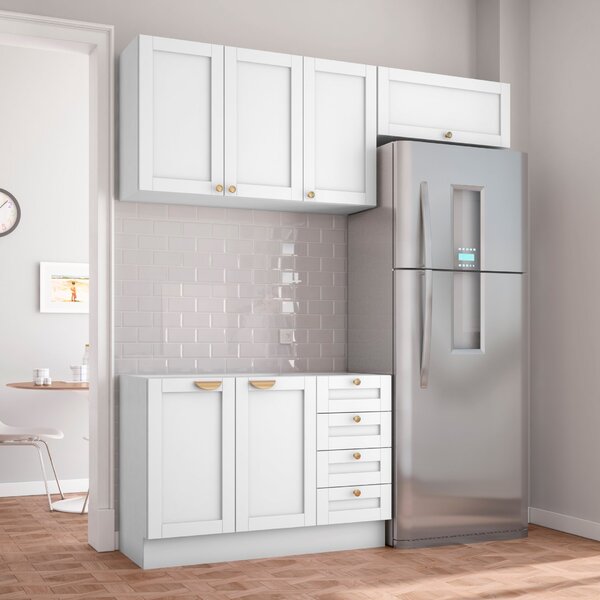 Cozinha Modulada 3 Peças Sem Tampo 2 Aéreos 1 Balcão Arizona