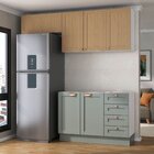 Cozinha Modulada 3 Peças Sem Tampo 2 Aéreos 1 Balcão Arizona