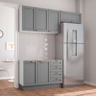 Cozinha Modulada 3 Peças Sem Tampo 2 Aéreos 1 Balcão Cabecasa