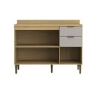 Cozinha Modulada 3 Portas 2 Gavetas Balcão Com Tampo Ibiza Lo