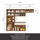 Cozinha Modulada 4 Pçs Mônica Carvalho/off White - Móveis Ara