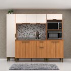 Cozinha Modulada 4 Peças 10 Portas 1 Gaveta Iara Freijó/off W