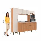 Cozinha Modulada 4 Peças 10 Portas 1 Gaveta Iara Freijó/off W