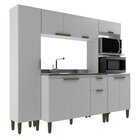 Cozinha Modulada 4 Peças 10 Portas 1 Gaveta Iara Freijó/off W