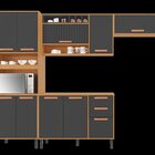 Cozinha Modulada 4 Peças 10 Portas 2 Gavetas E Nicho Para For