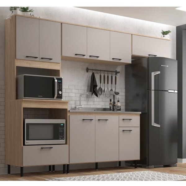 Cozinha Modulada 4 Peças 10 Portas E 1 Gaveta Maysa Aveiro Oa