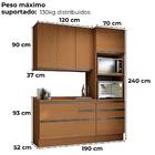 Cozinha Modulada 4 Pecas 190 Cm G750 Maxxi Kappesberg