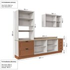 Cozinha Modulada 4 Peças 1 Torre Microondas 1 Aéreo 2 Balcões