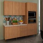 Cozinha Modulada 4 Pecas 200 Cm Freijo Branco Marmore Branco