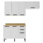 Cozinha Modulada 4 Pecas 200 Cm Mdf Tecno Mobili