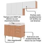 Cozinha Modulada 4 Pecas 200 Cm Mdp Tecno Mobili
