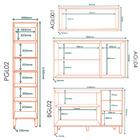 Cozinha Modulada 4 Pecas 249 Cm Glor Mxm