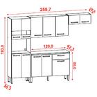 Cozinha Modulada 4 Peças 250cm 2918 Ktp
