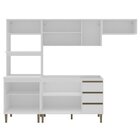Cozinha Modulada 4 Peças 2 Aéreos 1 Balcão E 1 Torre Quente M