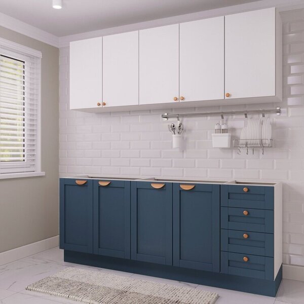 Cozinha Modulada 4 Peças 2 Aéreos 2 Balcões Arizona Cabecasa