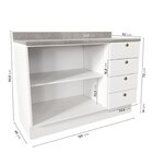 Cozinha Modulada 4 Peças 2 Aéreos 2 Balcões Arizona Cabecasa