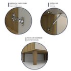 Cozinha Modulada 4 Peças 2 Aéreos 2 Balcões Margarida Mel/are