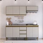 Cozinha Modulada 4 Peças 2 Aéreos 2 Balcões Margarida Mel/are