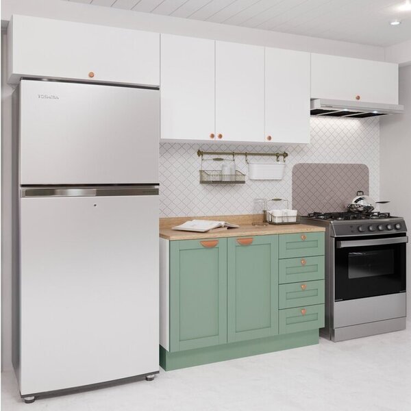 Cozinha Modulada 4 Peças 3 Aéreos 1 Balcão Arizona Cabecasa M