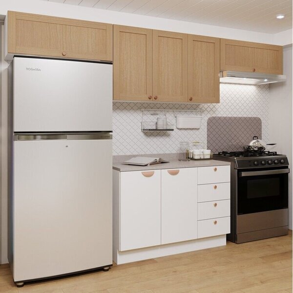 Cozinha Modulada 4 Peças 3 Aéreos 1 Balcão Arizona Cabecasa M