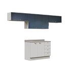 Cozinha Modulada 4 Peças 3 Aéreos 1 Balcão Arizona Cabecasa M