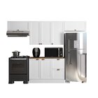 Cozinha Modulada 4 Peças 7 Portas 2 Gavetas Balcão Com Tampo