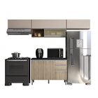 Cozinha Modulada 4 Peças 7 Portas 2 Gavetas Balcão Com Tampo