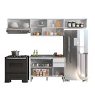 Cozinha Modulada 4 Peças 7 Portas 2 Gavetas Com Balcão Para P
