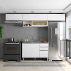 Cozinha Modulada 4 Peças 7 Portas 2 Gavetas Com Balcão Para P