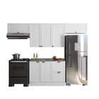 Cozinha Modulada 4 Peças 7 Portas 2 Gavetas Com Balcão Para P