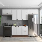 Cozinha Modulada 4 Peças 7 Portas 2 Gavetas Com Balcão Para P