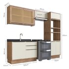 Cozinha Modulada 4 Peças 7 Portas 3 Gavetas Com Divisor De Ta
