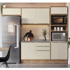 Cozinha Modulada 4 Peças 7 Portas 3 Gavetas Com Divisor De Ta