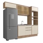 Cozinha Modulada 4 Peças 7 Portas 3 Gavetas Com Divisor De Ta