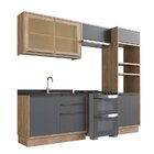 Cozinha Modulada 4 Peças 7 Portas 3 Gavetas Com Divisor De Ta