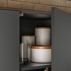 Cozinha Modulada 4 Peças 7 Portas 3 Gavetas Com Rodapé Em Pvc