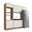 Cozinha Modulada 4 Peças 8 Portas 1 Nicho Para Forno 100% Mdf