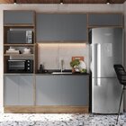 Cozinha Modulada 4 Peças 8 Portas 1 Nicho Para Forno 100% Mdf