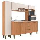 Cozinha Modulada 4 Peças 8 Portas 3 Gavetas Carol Freijó/off