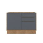 Cozinha Modulada 4 Peças 8 Portas 3 Gavetas Com Divisor De Ta