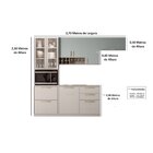 Cozinha Modulada 4 Peças 8 Portas 4 Gavetas Nicho P/forno Mdf