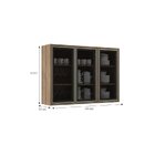 Cozinha Modulada 4 Peças 8 Portas 5 Gavetas Lavínia Amêndoa/n