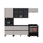 Cozinha Modulada 4 Peças 8 Portas 5 Gavetas Mdf Dodradiça Slo