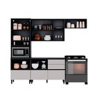 Cozinha Modulada 4 Peças 8 Portas 5 Gavetas Mdf Dodradiça Slo