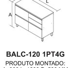 Cozinha Modulada 4 Peças 8 Portas 5 Gavetas Nicho P/forno Mdf