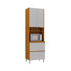 Cozinha Modulada 4 Peças 8 Portas 5 Gavetas Nicho P/forno Mdf