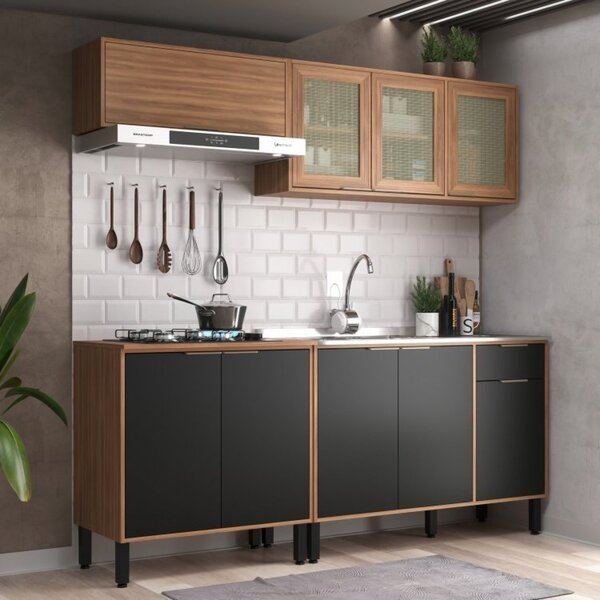 Cozinha Modulada 4 Peças 9 Portas E 1 Gaveta Thalita