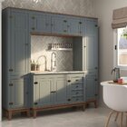 Cozinha Modulada 4 Peças Cinza